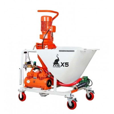 X5 Gypsum Plaster Machine With 3 Phase New Technology Putty Spraying Pump Automatic Plastering machines For Wall