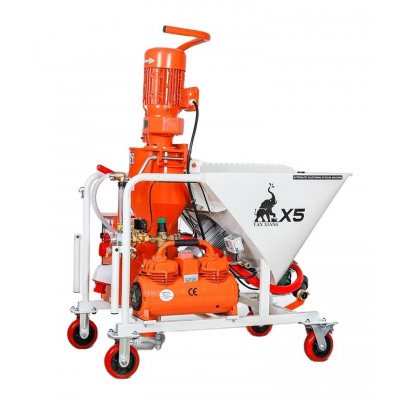 X5 High Pressure Automatic Plaster Mortar Cement Putty Gypsum Plaster Auto Wall Spray Machine