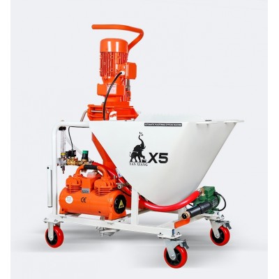 X5 380V Three Phase/Diesel Motor Cement Mortar Plaster Machine/Gypsum Putty Spraying Pump Machine for Wall